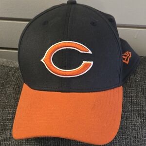 New Era Chicago Bears Fitted L/XL Cap with Orange Accents